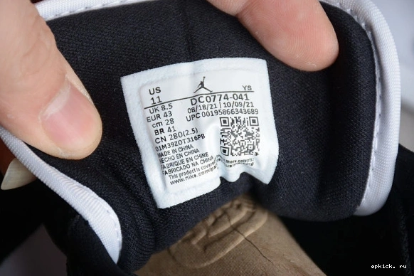 Cheap EP Black White (W)  DC0774-041 1 Low Jordan Blue University DC0774-041 0329